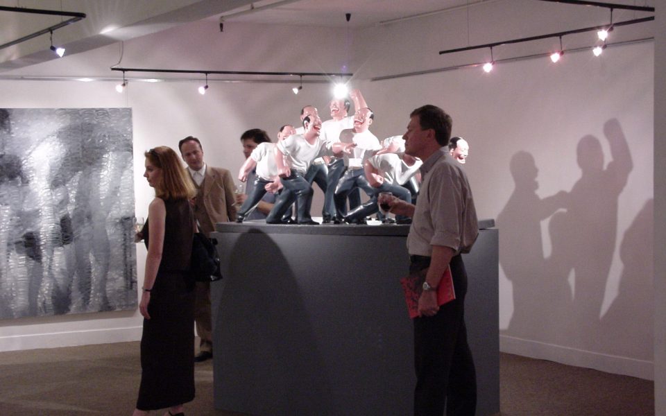 Yue Minjun – Sculptures & Paintings (2004), Exhibition Opening Photos